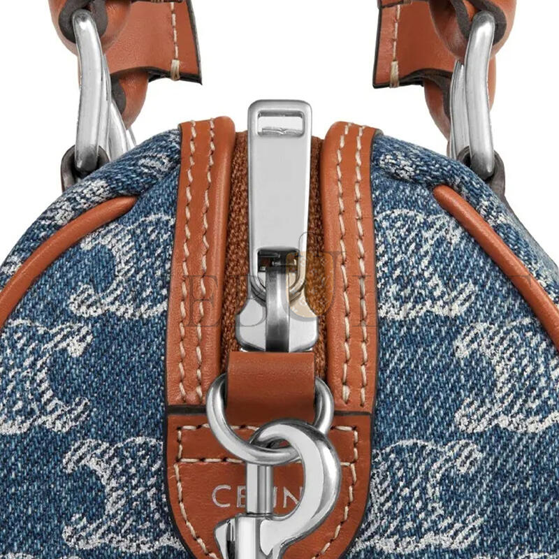 Ce1i*e small boston in triomphe denim and calfskin 113772fnd.05ds (20*15.5*10.5cm)